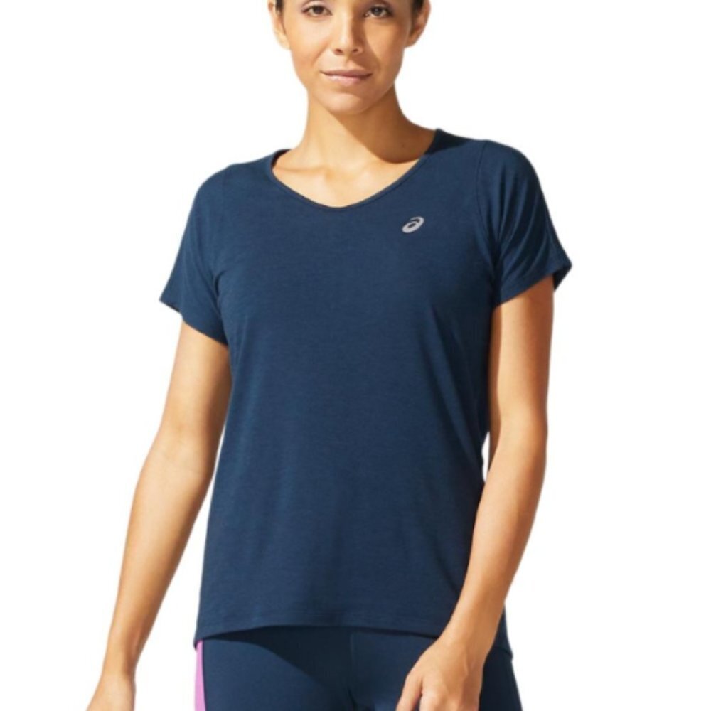 Asics Women's V-Neck Short Sleeve Running Top - S